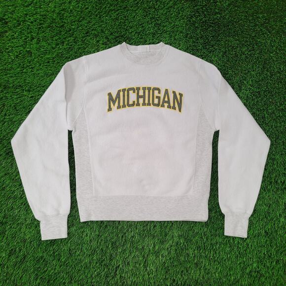 Vintage Y2K Michigan Champion Reverse-Weave Sweatshirt Small 20x25 Heavyweight - Picture 1 of 14